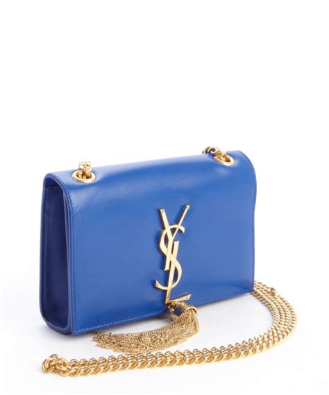 ysl blue grey bag